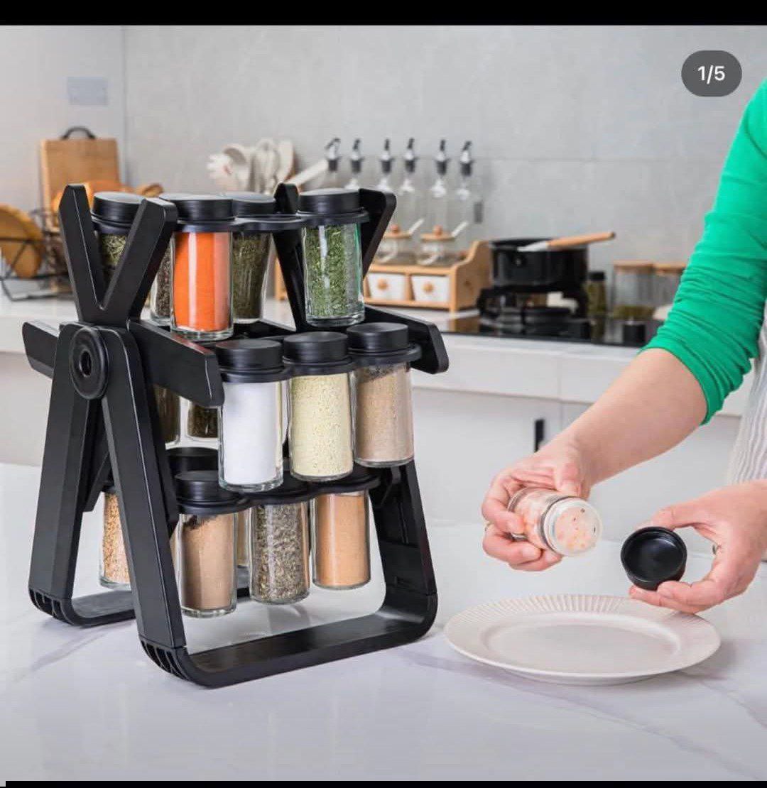 18 pieces Rotating spice Rack