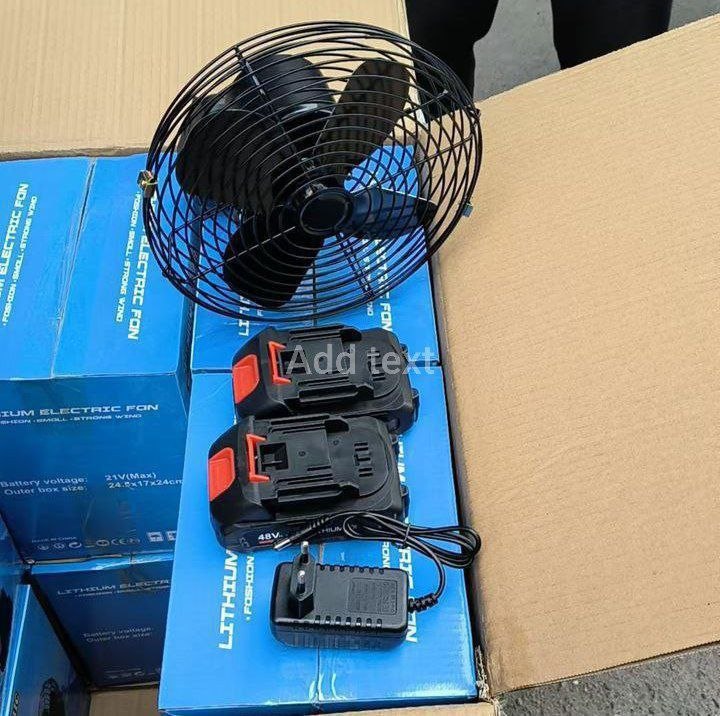 Rechargeable Lithium Battery Fan