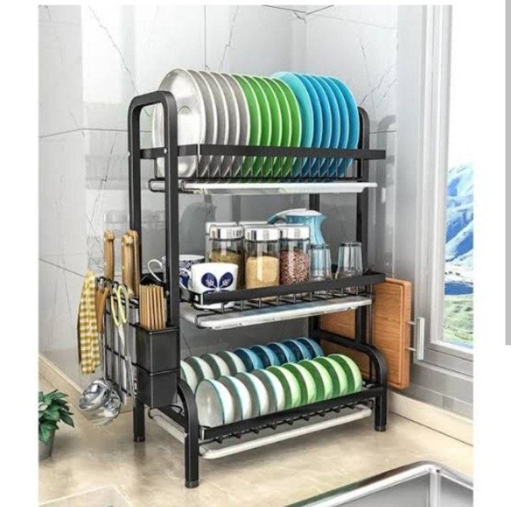 3 layers plate rack