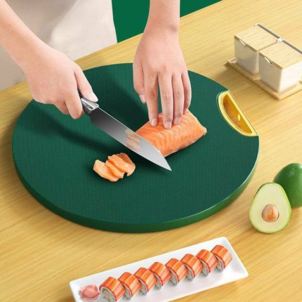 Round Green chopping board