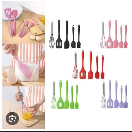 5pcs Silicone Spatula