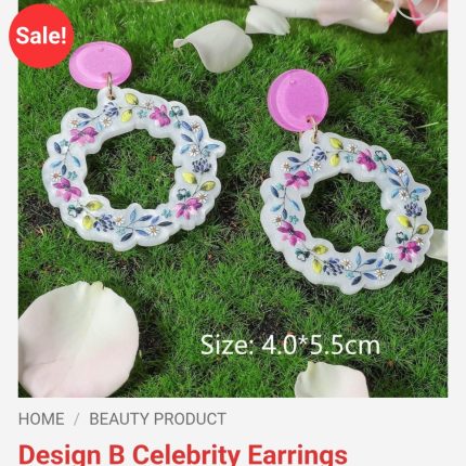 Design B celebrity earrings