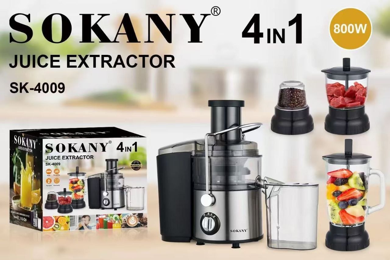 Sokany 4in1 Juice extractor and blender