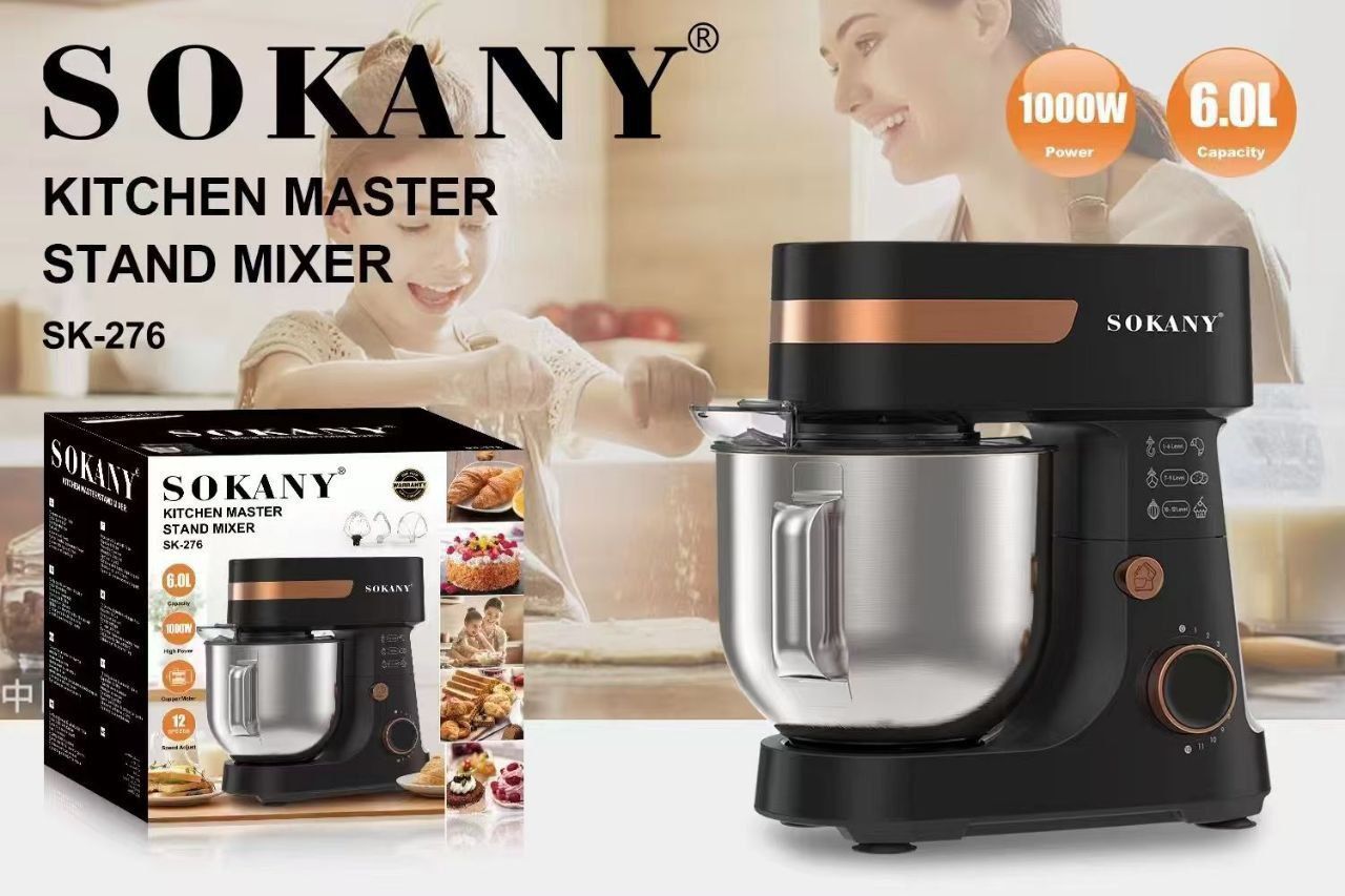 Sokany 6Litres stand mixer(3 spins)